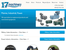 Tablet Screenshot of 17machinery.com